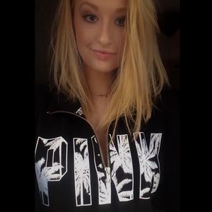 PINK Victoria’s Secret quarter-zip sweater